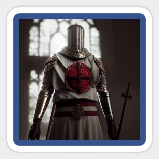 Knights Templar in The Holy Land Sticker